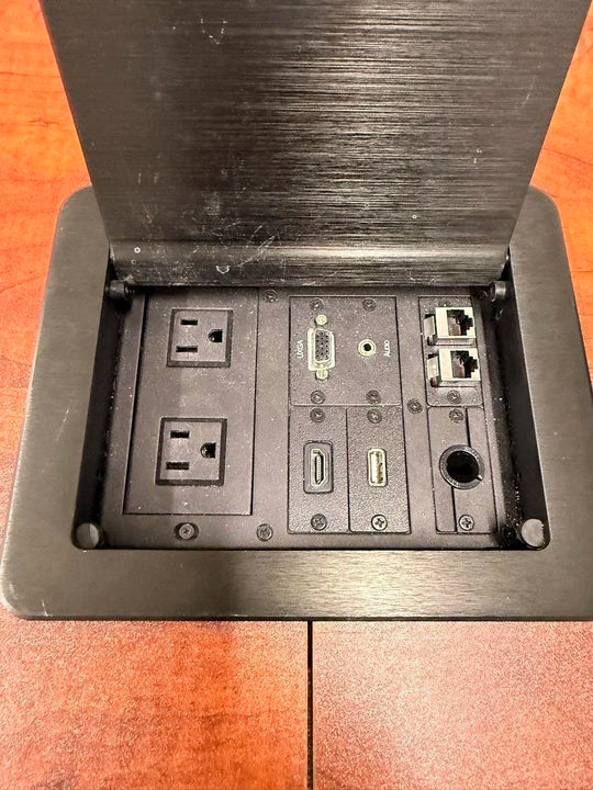 10' Boatshape Boardroom Table w/Electrical