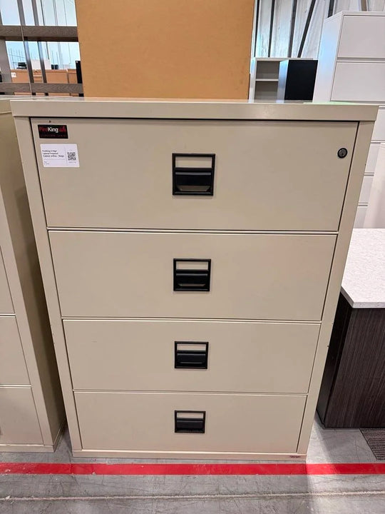 FireKing 4-High Lateral Fireproof Cabinet w/Key