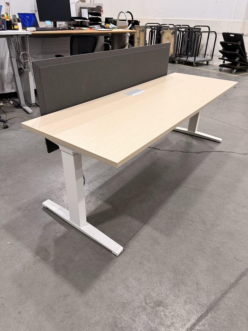7' Herman Miller Electronic Sit Stand Desk w/Privacy and Electrical