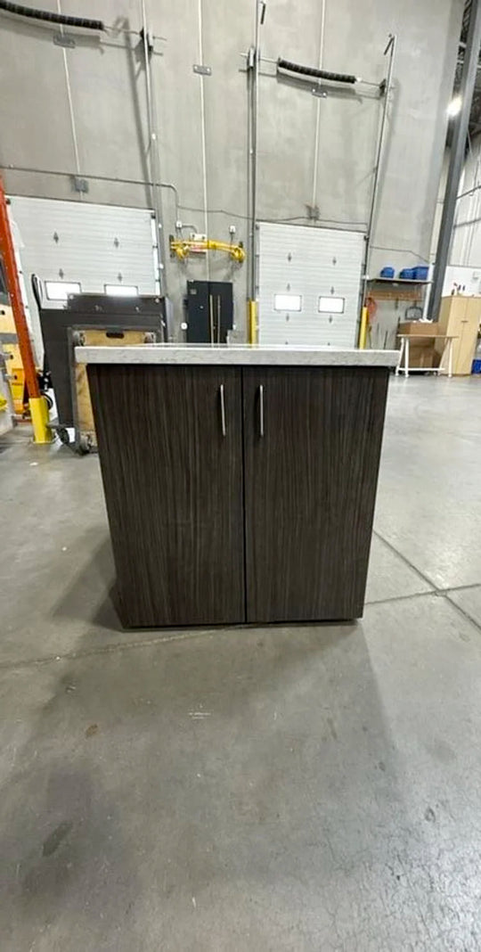 Wooden 2 Door Cabinet w/Granite Top