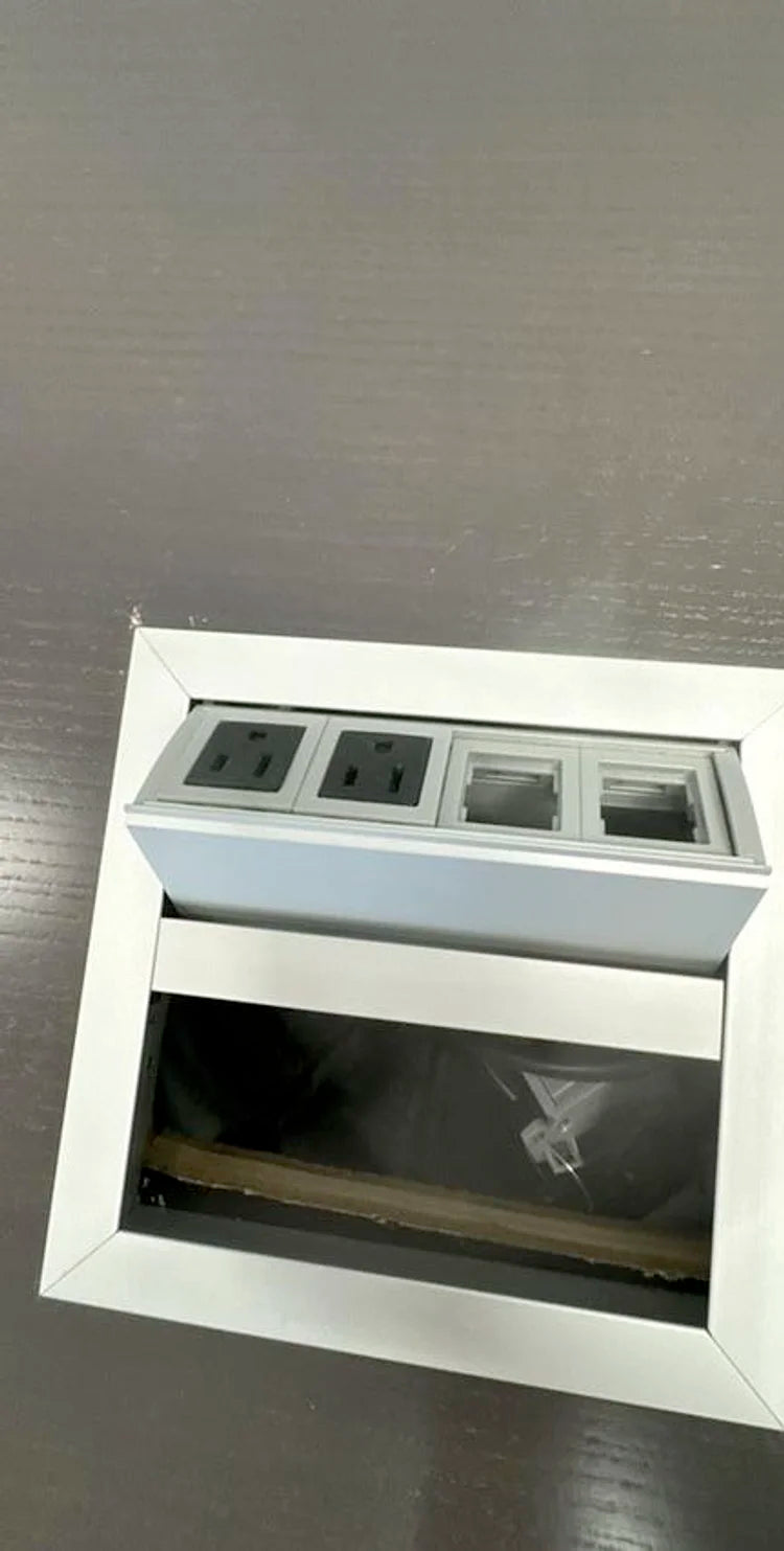 6.5' Oval Boardroom Table w/Electrical