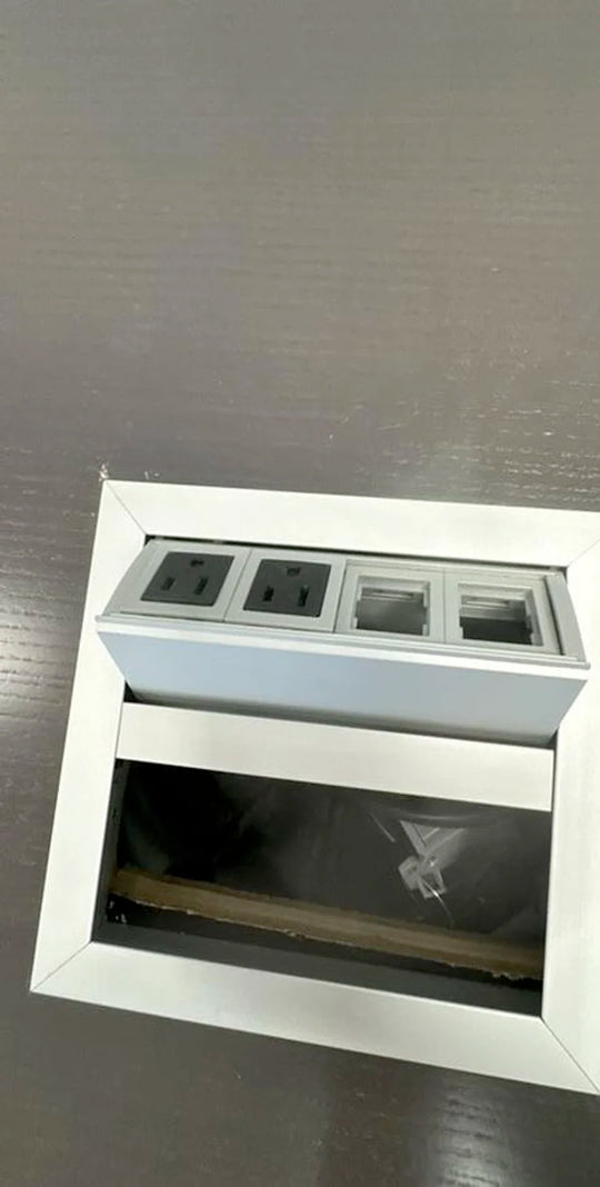 6.5' Oval Boardroom Table w/Electrical