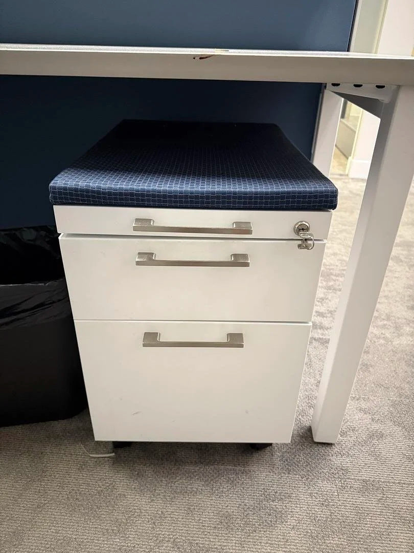 LH L-Shape Reception Desk w/BBF Ped and 2-High Lateral