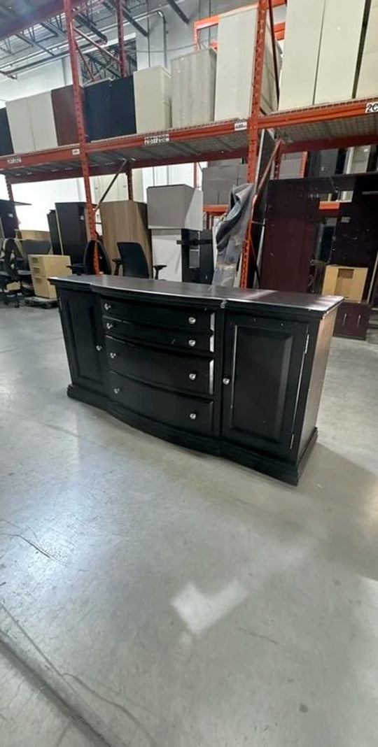 Wooden 2 Door 4 Drawer Credenza