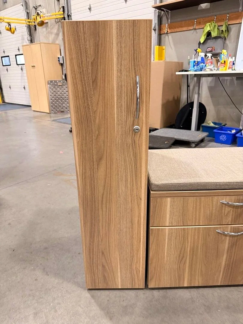 Steelcase LH L-Shape Electronic Sit Stand Desk w/Storage