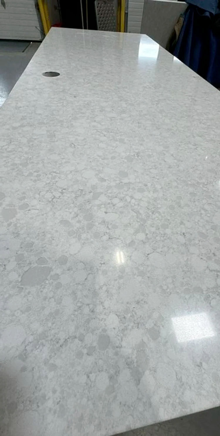 Straight Desk w/BBF Ped 2-High Lat and Granite Top