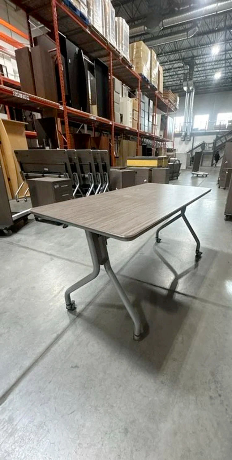 5' Mobile Flip Top Training Table