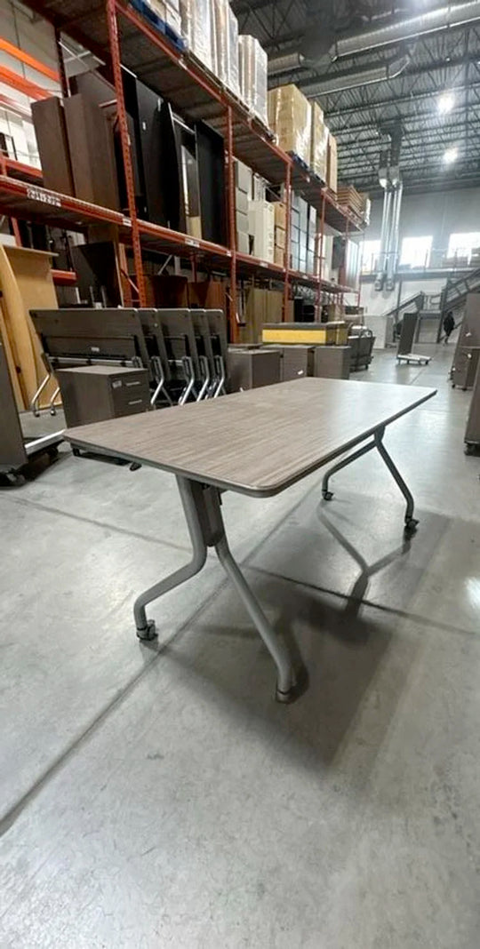 5' Mobile Flip Top Training Table