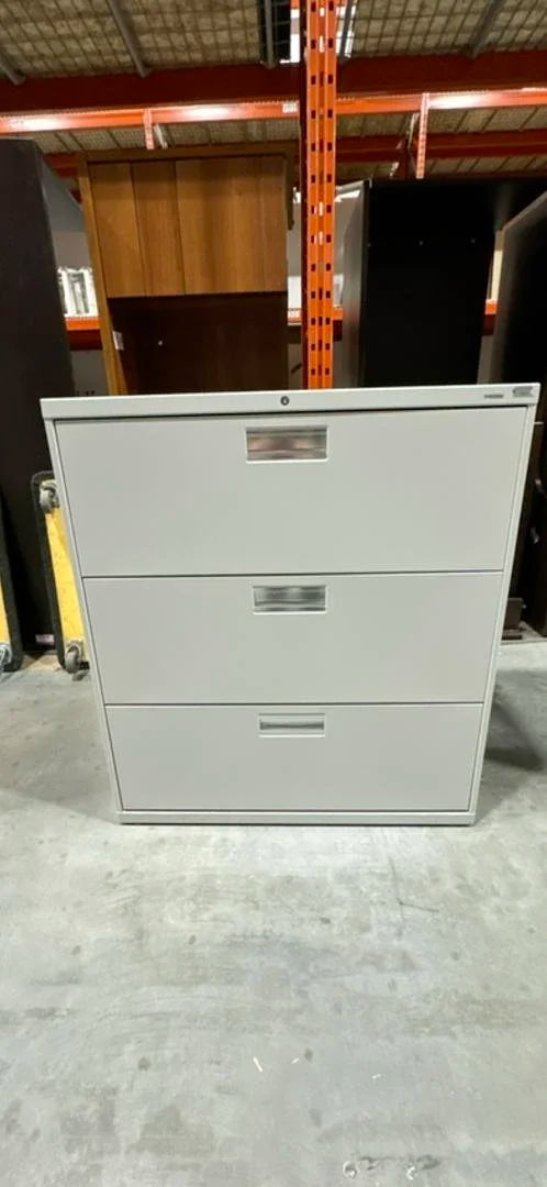 Hon Metal 3-High Lateral File Cabinet