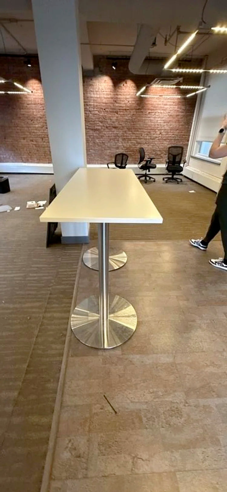 Bar Height Table - White