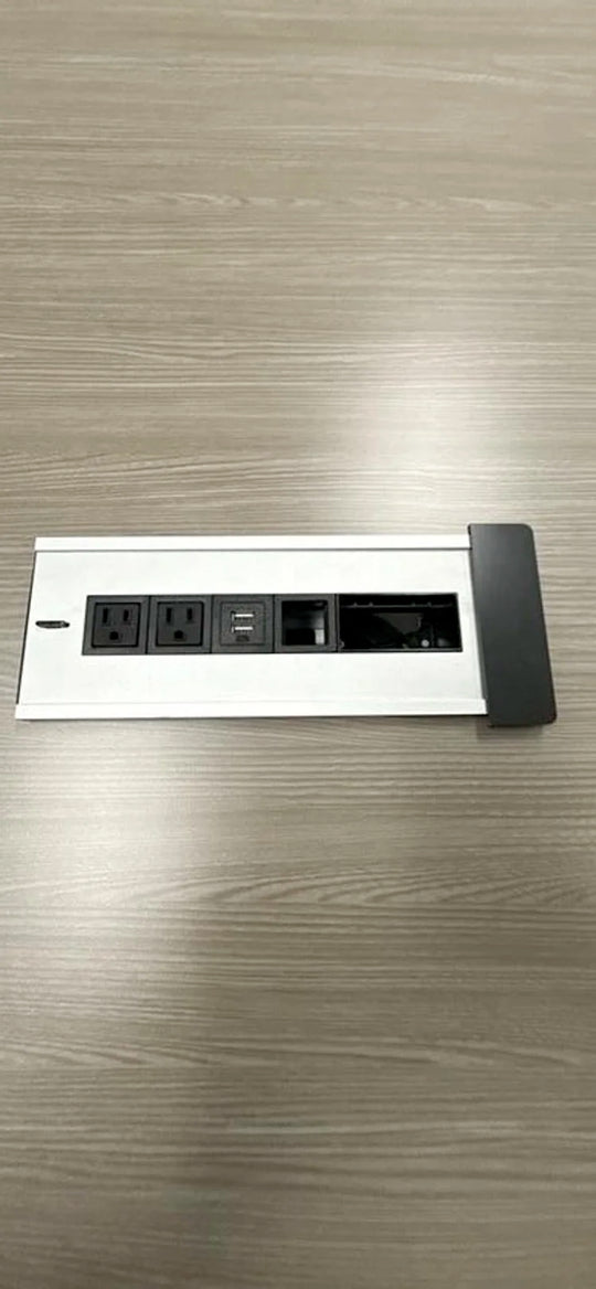 5.5' Bullet Shape Conference Table w/Electrical