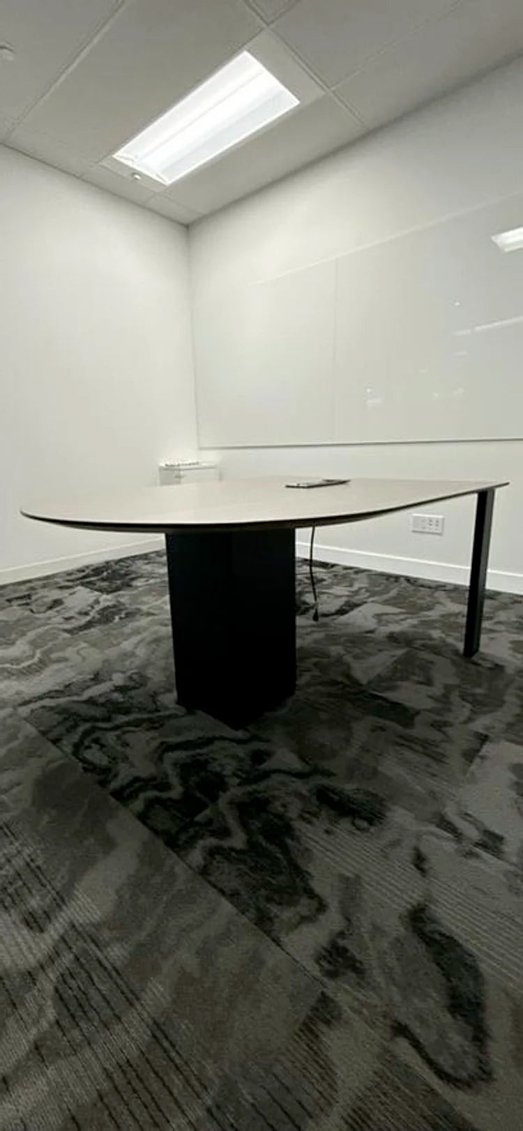 5.5' Bullet Shape Conference Table w/Electrical
