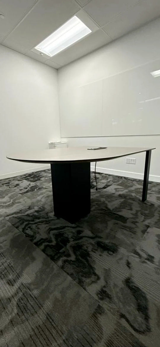 5.5' Bullet Shape Conference Table w/Electrical