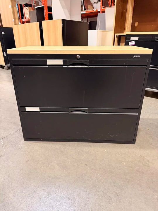Boulevard Metal 2-High Lateral File Cabinet w/Top