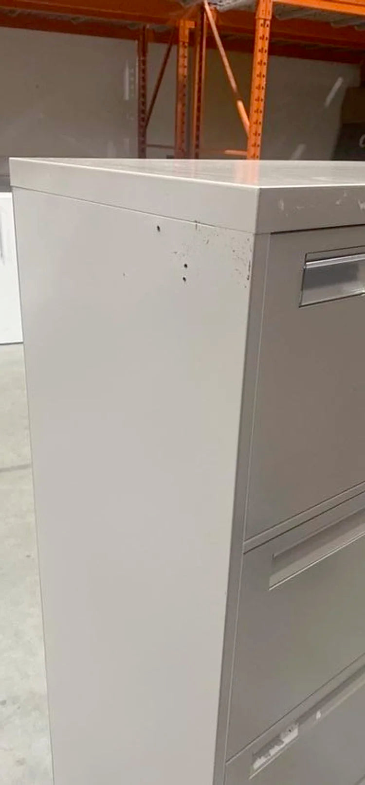 Metal 4-High Lateral File Cabinet (Holes on side )