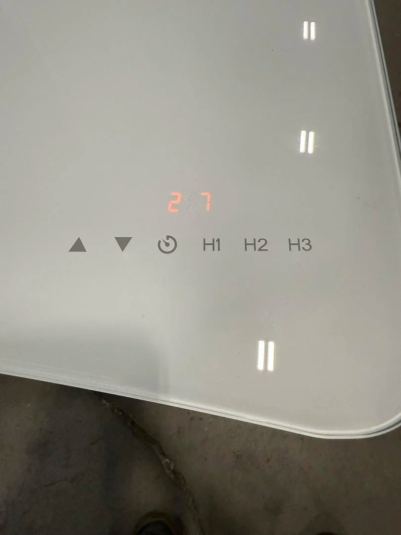 Glass Top Electronic Sit Stand Desk w/Pencil Drawer