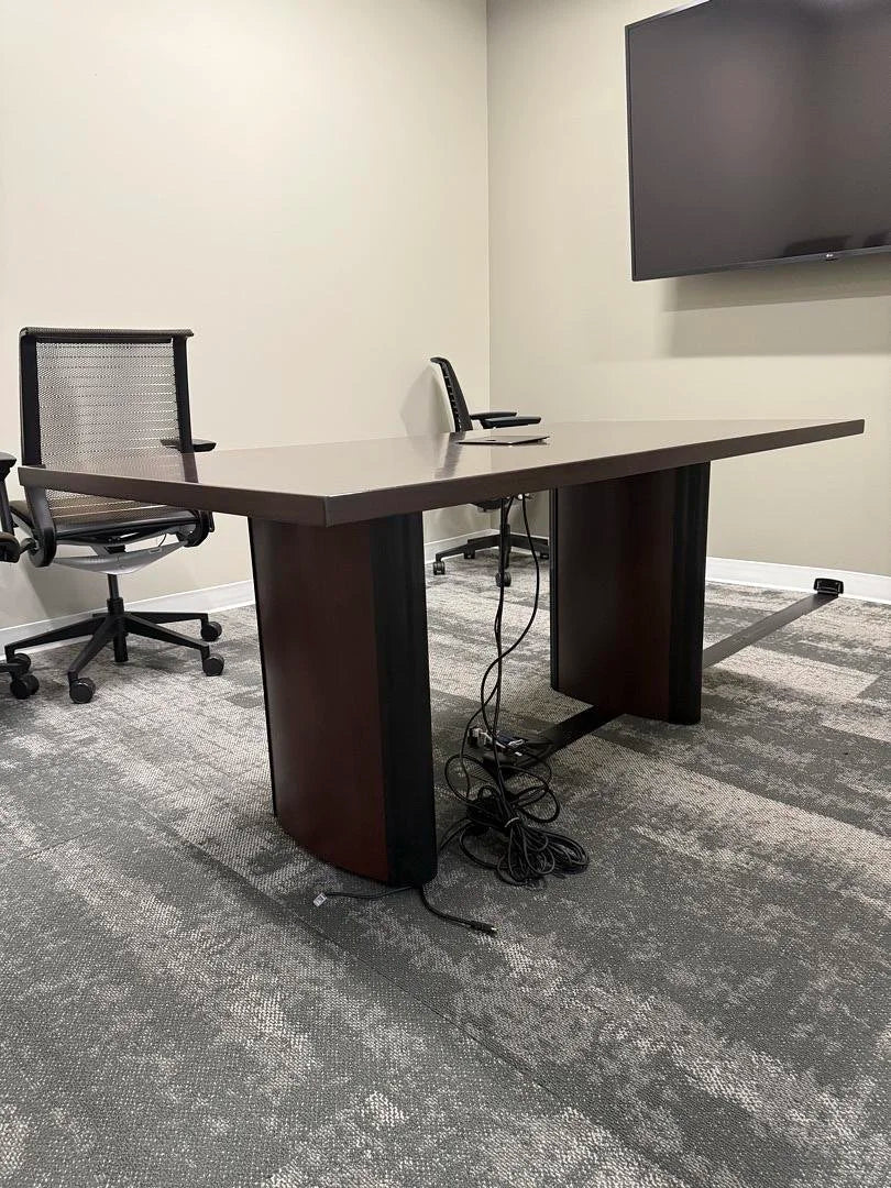 7' Rectangle Boardroom Table w/Electrical