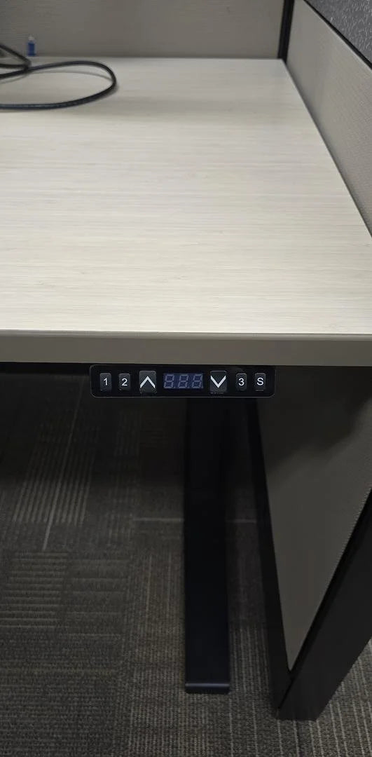 6' x 6.5' Boulevard L-Shape Electronic Sit Stand Workstation w/BF Ped and Combo