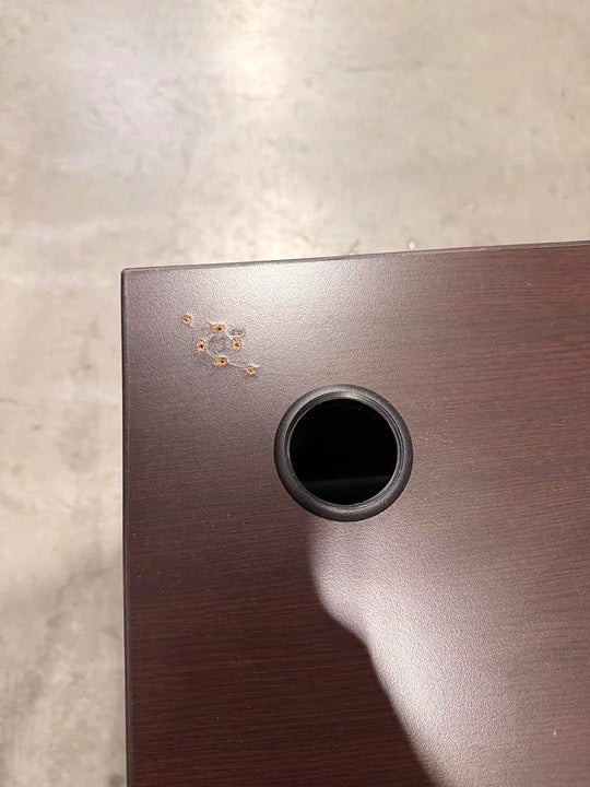 LH L-Shape Desk w/BBF Ped (Holes on Surface)