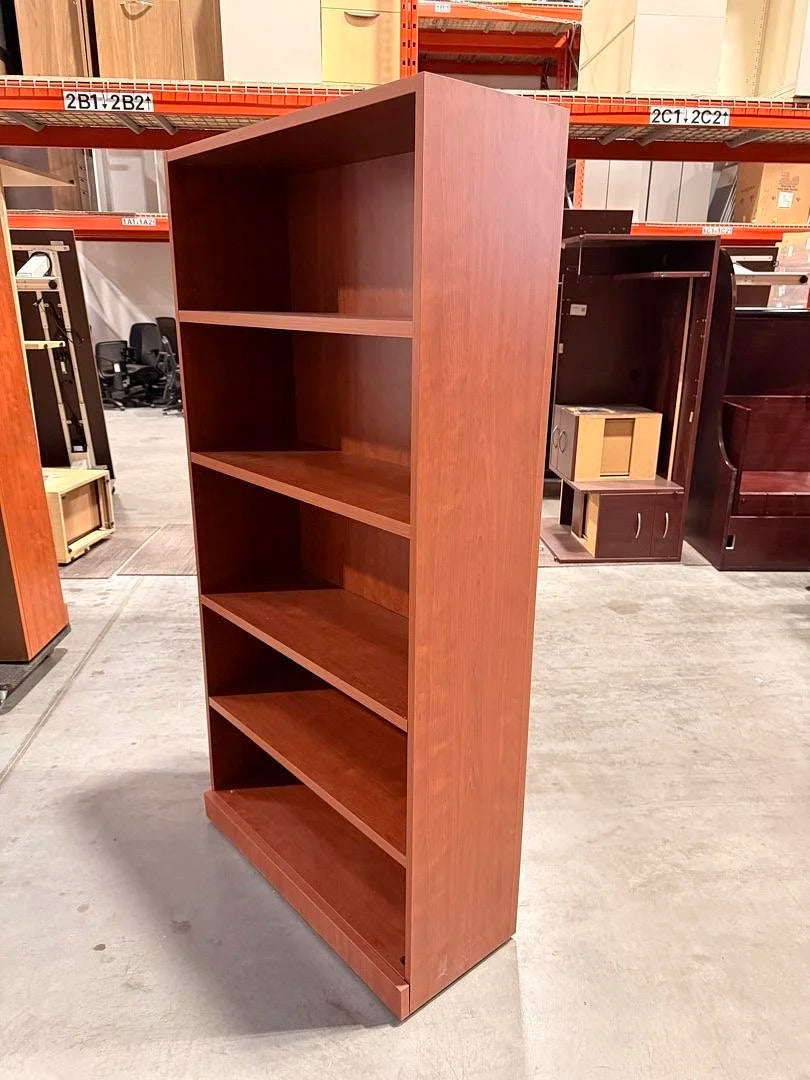 Wooden 5-High Bookcase