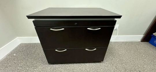 Wooden 2-High Lateral File Cabinet