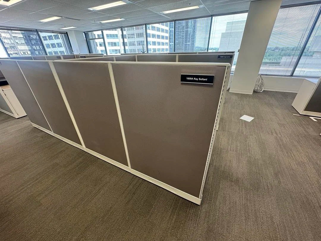 6' x 5' Trendway Workstation w/BBF Ped