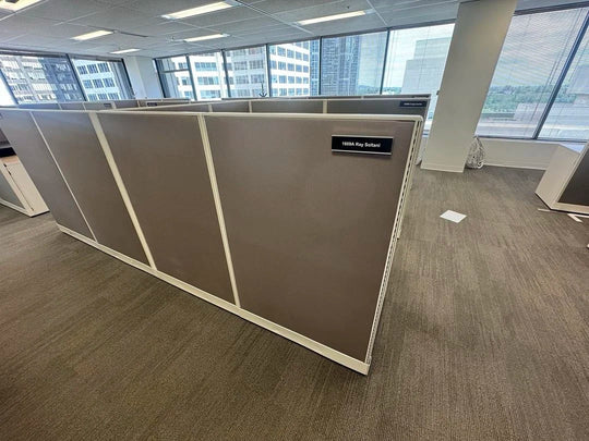 6' x 5' Trendway Workstation w/BBF Ped