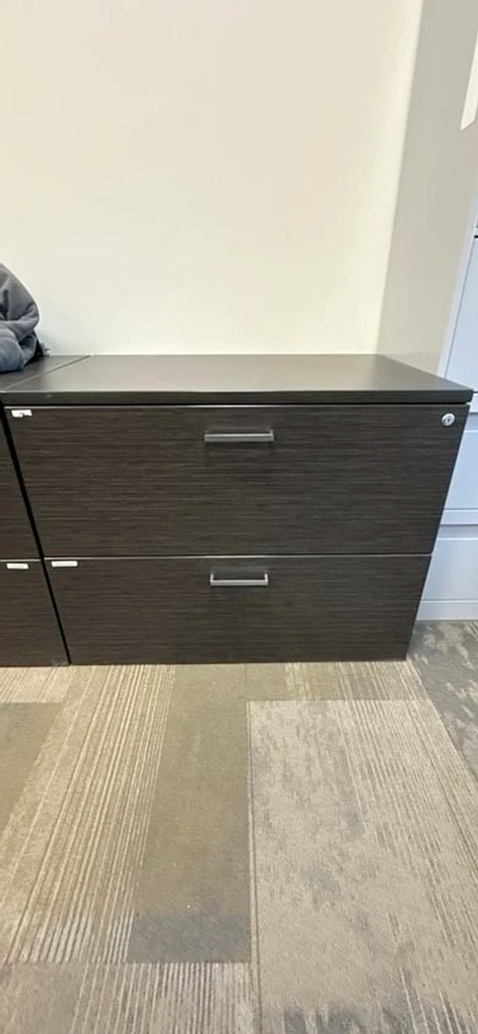 Wooden 2-High Lateral File Cabinet