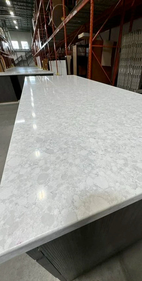 Straight Desk w/2 BBF Peds and Granite Top