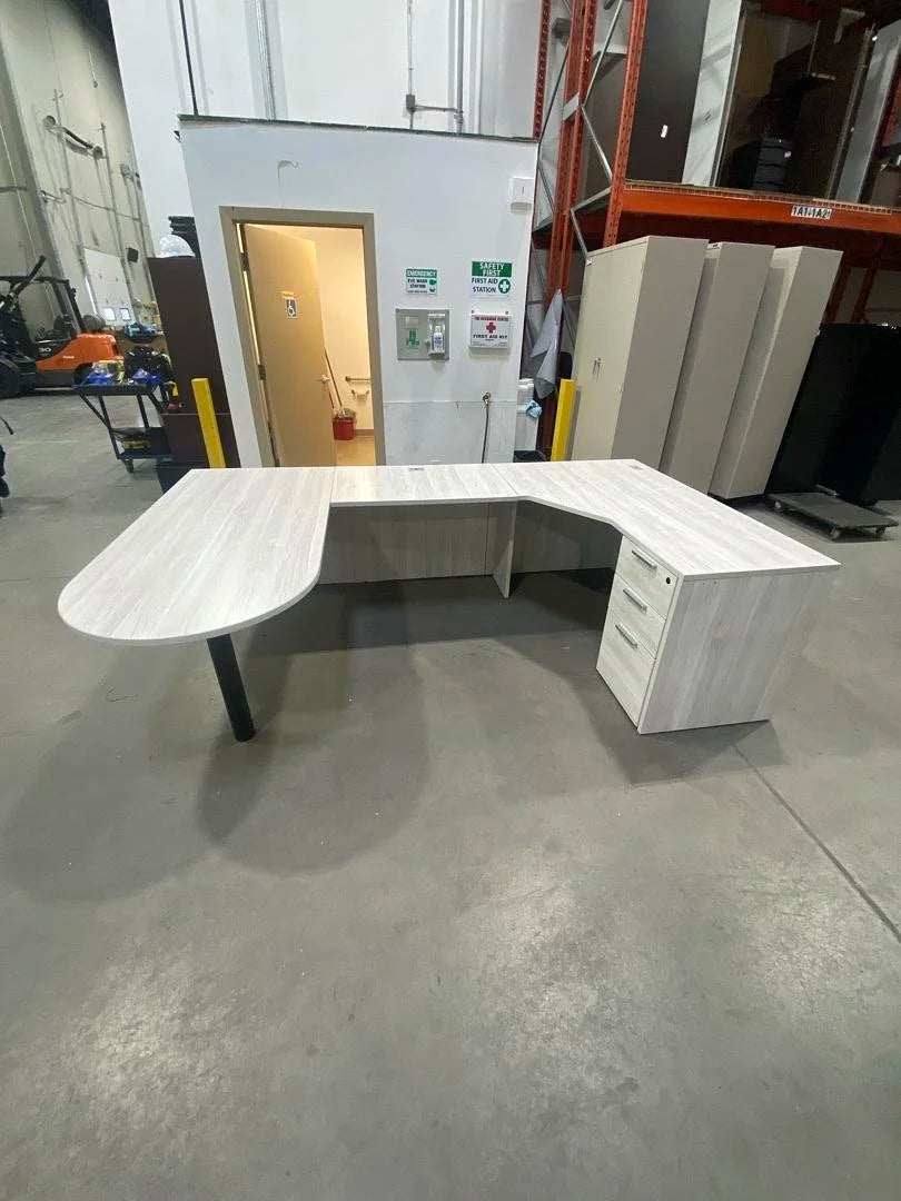 LH U-Shape Desk w/BBF Ped