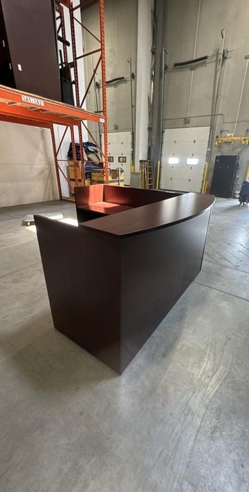 LH L-Shape Reception Desk w/BF Ped