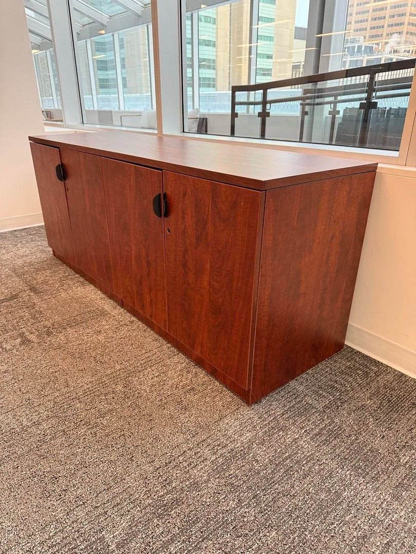 Wooden 4-Door Credenza
