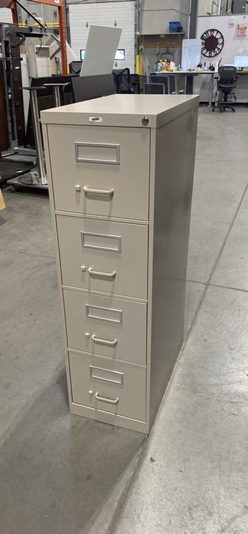 Metal 4-High Vertical File Cabinet