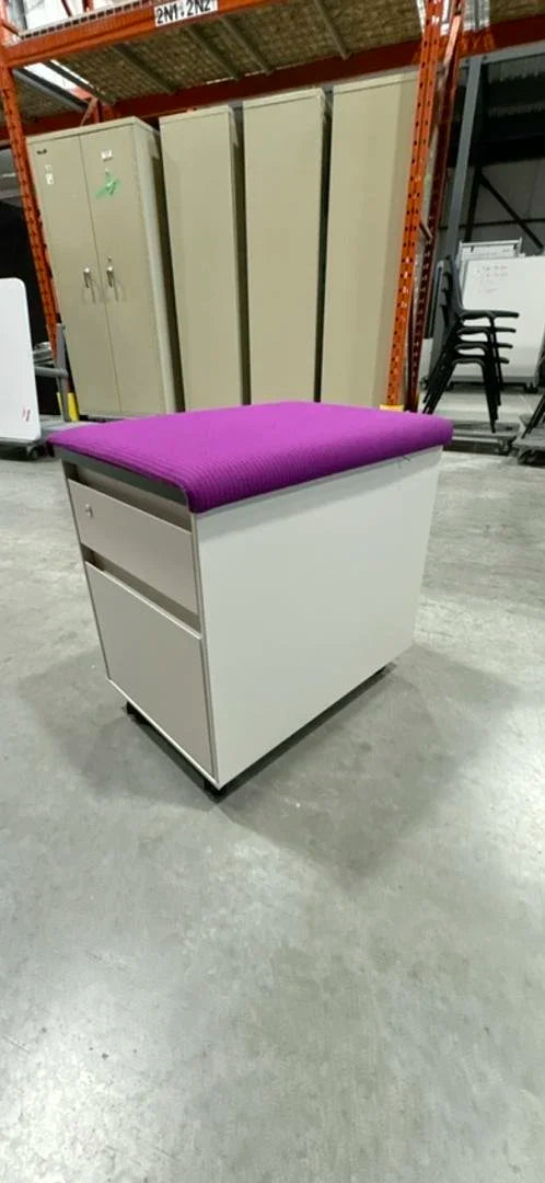 Steelcase Metal BF Ped w/Cushion Top