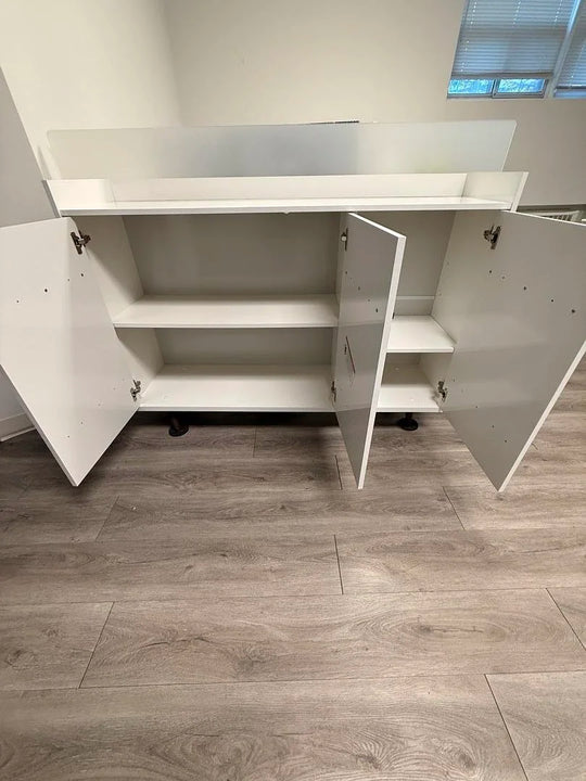 Wooden 3-Door Credenza