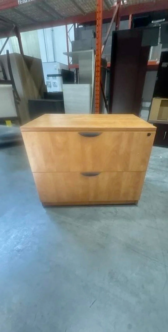 Wooden 2-High Lateral File Cabinet