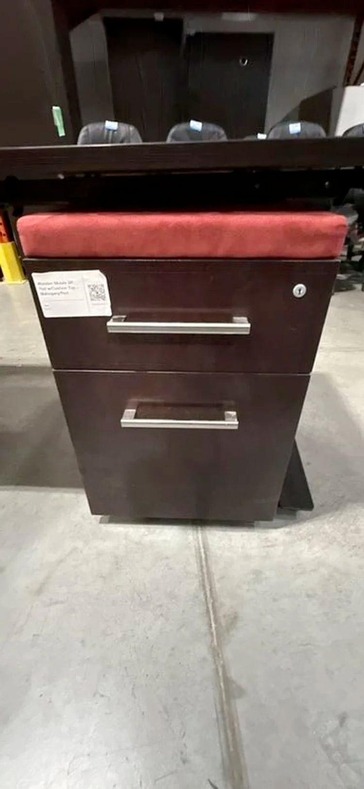 LH L-Shape Electronic Sit Stand Desk w/BF Ped (Surface Damage)