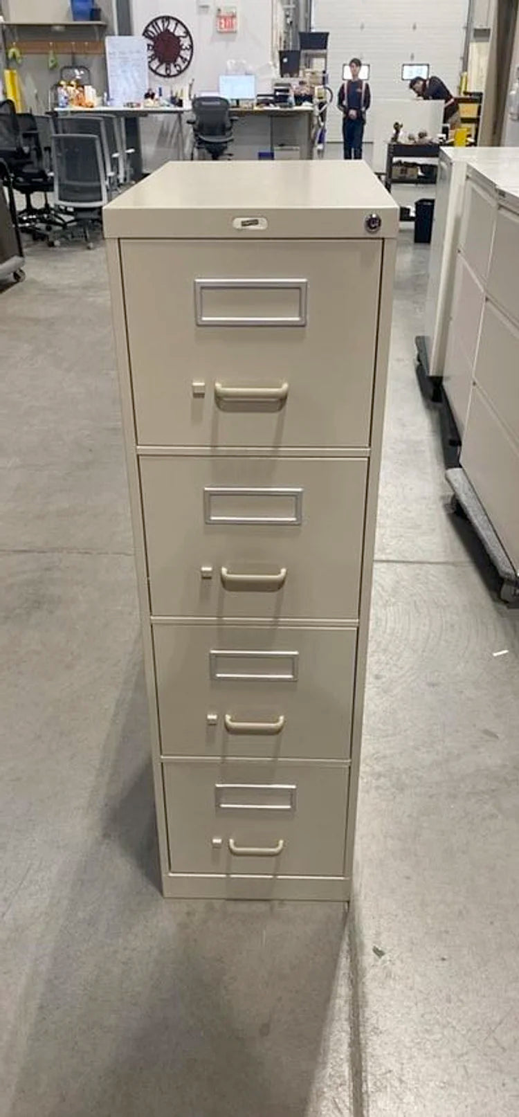 Metal 4-High Vertical File Cabinet
