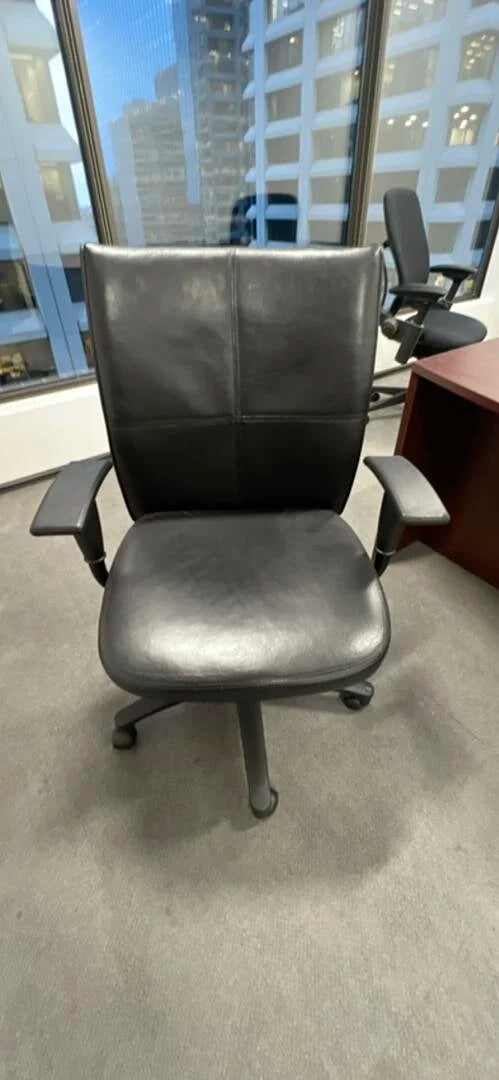Steelcase Leather Meeting Chair