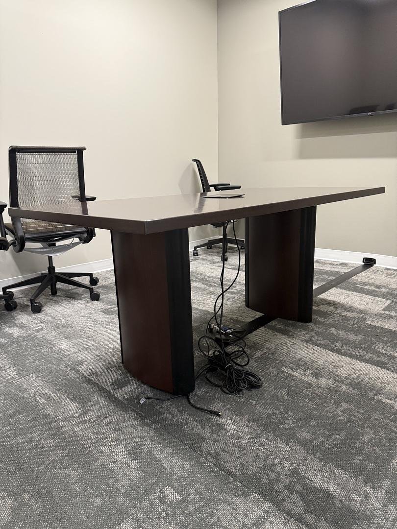 6' Rectangle Boardroom Table w/Electrical