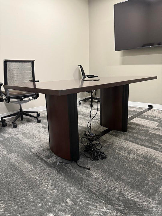 6' Rectangle Boardroom Table w/Electrical
