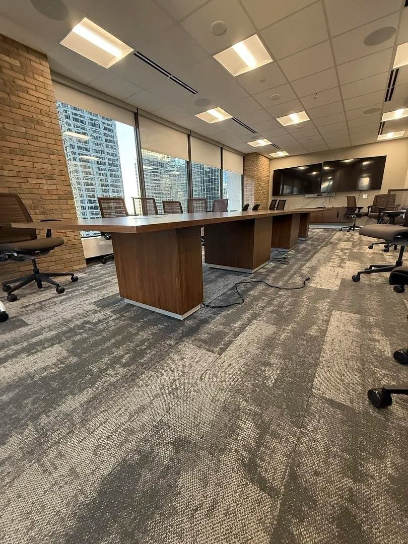 20' Rectangle Boardroom Table w/Electrical