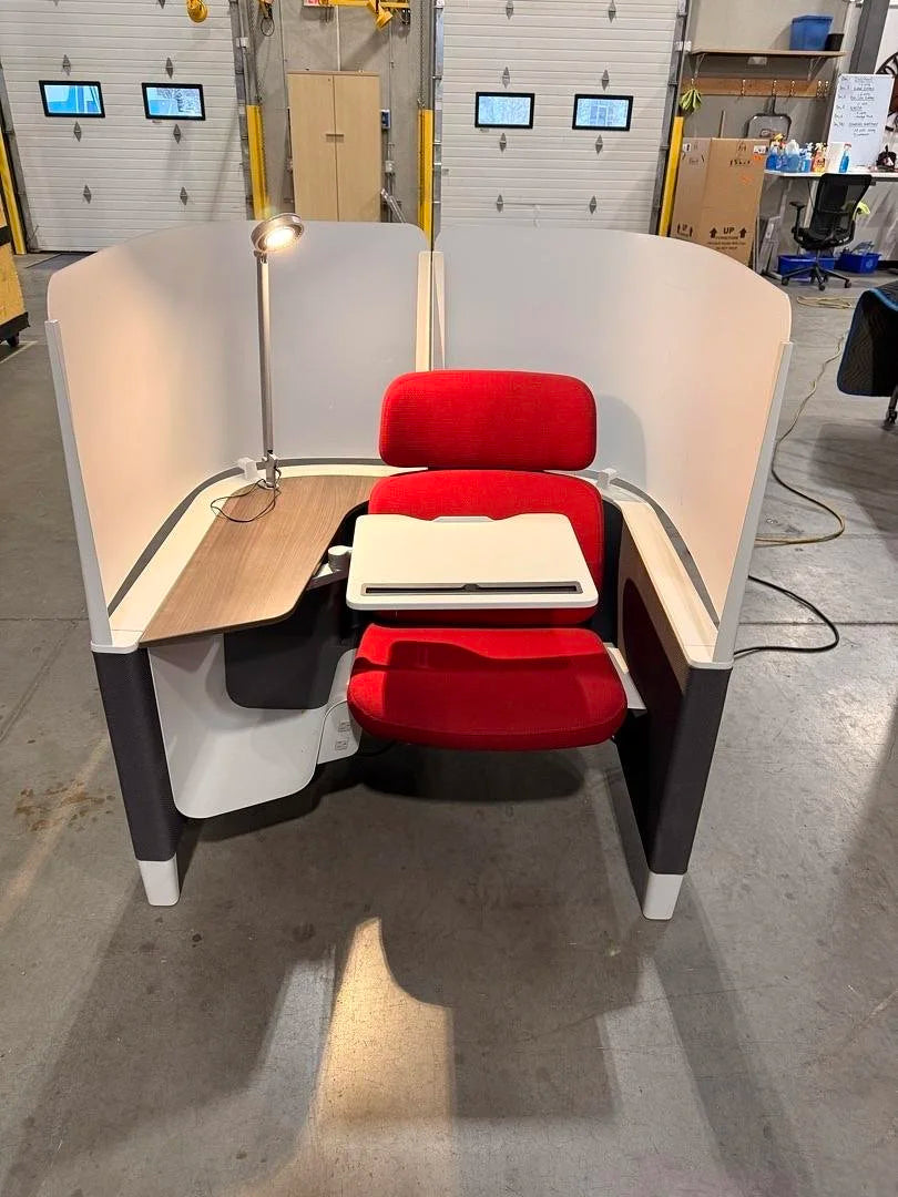 Steelcase Study Pod w/Light and Tablet – Premiere Office Furniture