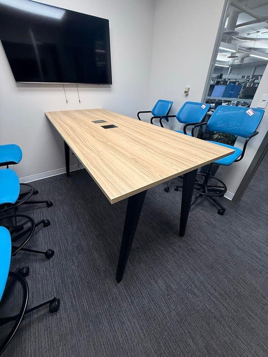 7' Steelcase Bar Height Meeting Table w/Electrical