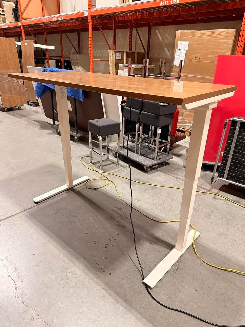 5.5' Haworth Electronic Sit Stand Desk
