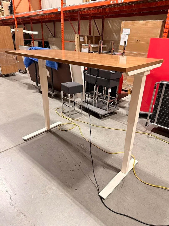 5.5' Haworth Electronic Sit Stand Desk