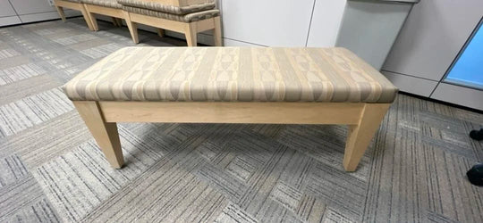 Herman Miller Fabric and Wood Bench