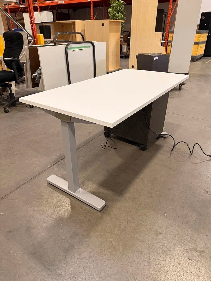 5' Electronic Sit Stand Desk w/BF Ped