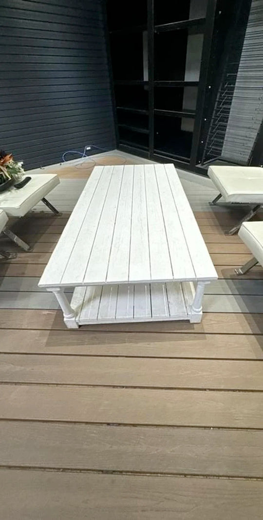 Wood Patio Coffee Table