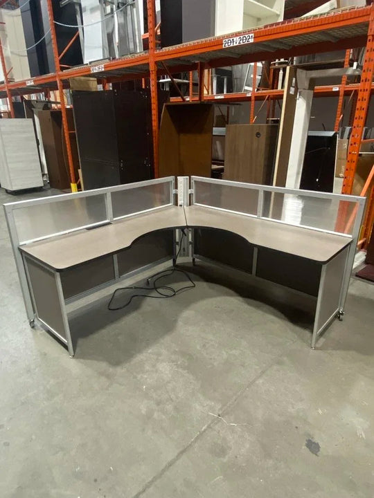 Swiftspace Mobile Folding L-Shape Workstation